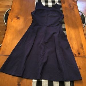 Land’s End A Line Navy Sleeveless Dress
